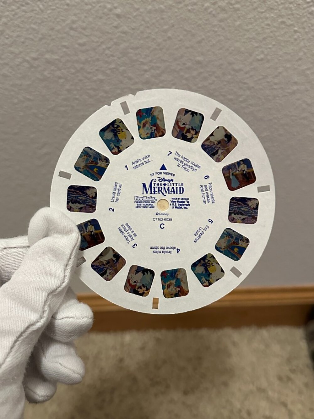 Ariel The Little Mermaid View Master Single Slide Reel